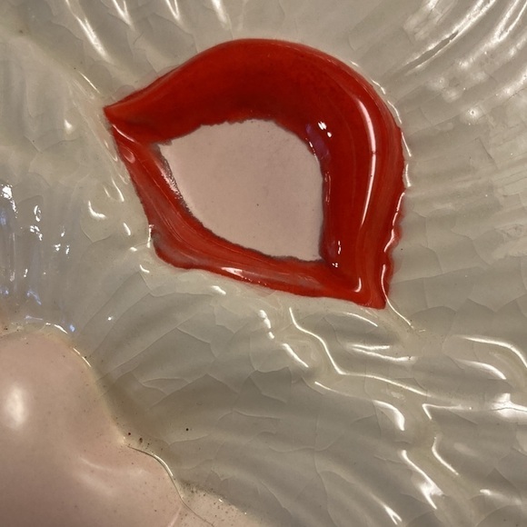 VINTAGE ATLANTIC MOLD SANTA 15 INCH PLATTER. IN EXCELLENT VINTAGE CONDITION - Picture 5 of 13